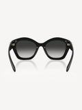 Coach black irregular sunglasses with grey gradient lenses - British product