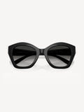 Coach black irregular sunglasses with grey gradient lenses - British product