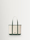 Polo Ralph Lauren natural canvas bear small tote bag, UK version