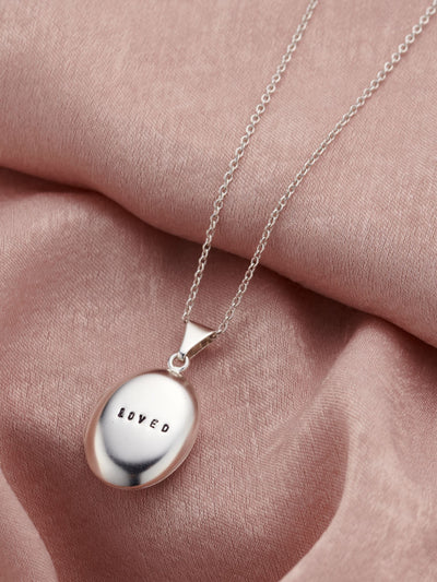 Next Posh Totty Designs Small Personalised Oval Locket Necklace- Buy online at McGrocer