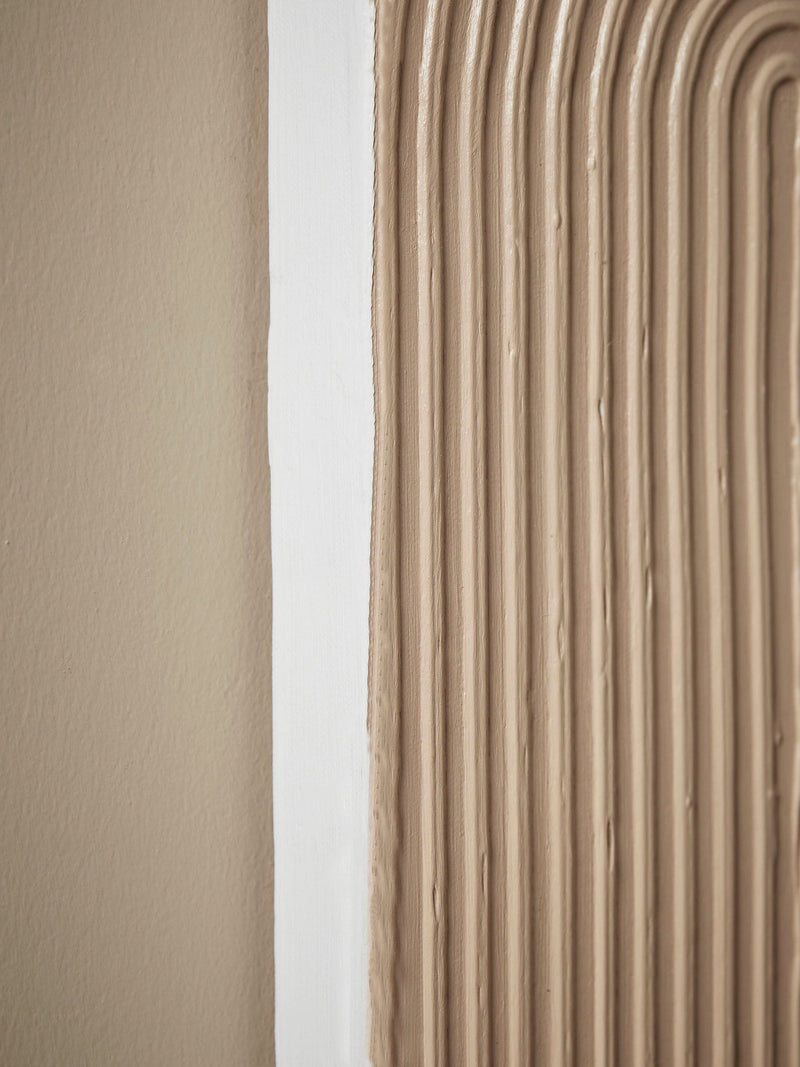Cox & Cox white blush textured canvas wall art - British product