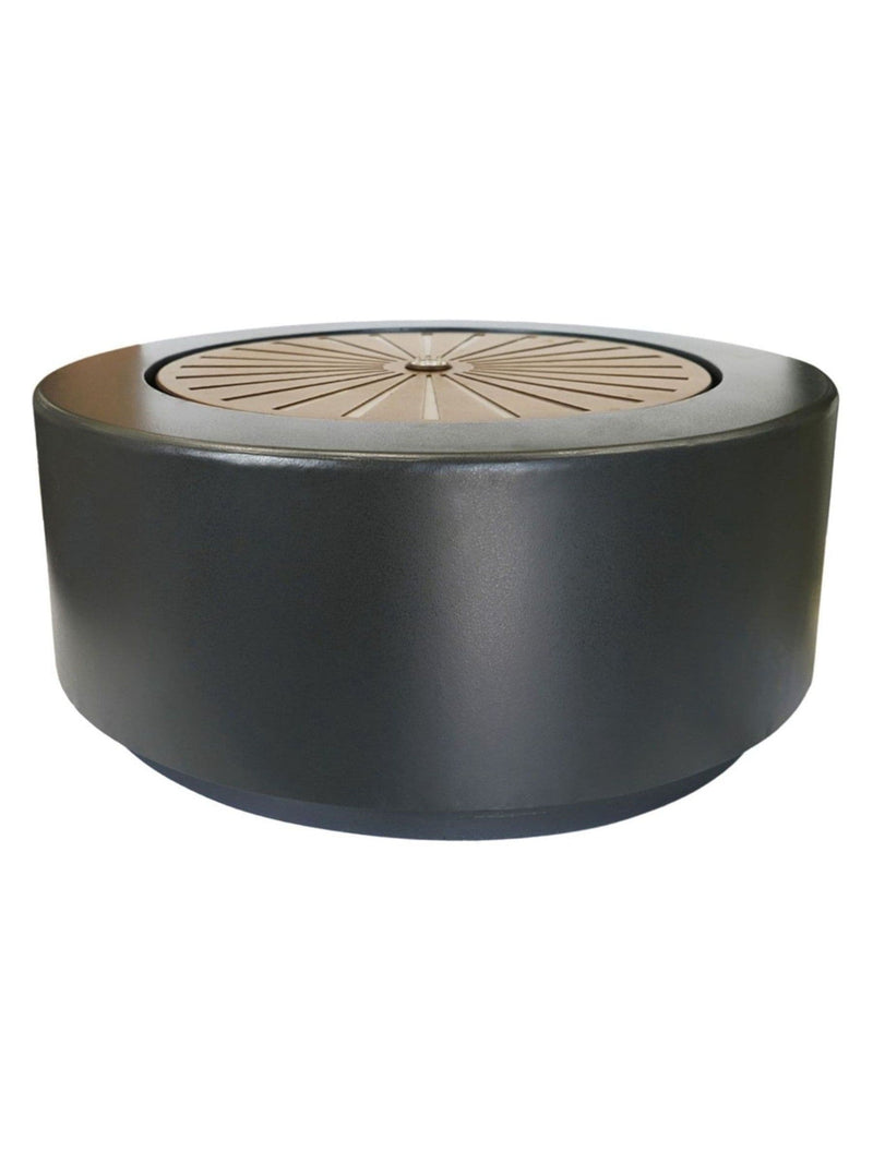 Ivyline Solis large water feature charcoal aged copper, UK version