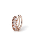 Aela gold tone cubic zirconia baguette stone ear cuff - British product
