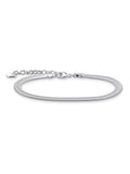 Thomas Sabo silver tone elegant snake bracelet adjustable 16-19cm (British brand)