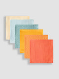 JoJo Maman Bébé patterned muslin cloths 6-pack 60x60cm, UK version
