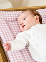 Next JoJo Maman Bébé Dusky Pink Gingham Baby Changing Mat 70 x 50cm- Buy online at McGrocer