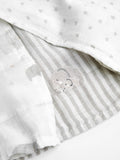 JoJo Maman Bébé grey 5-pack muslin cloths 60x60cm - British product