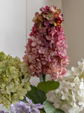 Gallery Home pink artificial vintage cone Hydrandea arrangement 12 stems, UK version