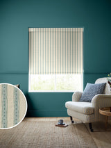 Next Emily Bond Block Printed Stripe Blue/Green Roller Blind- Buy online at McGrocer