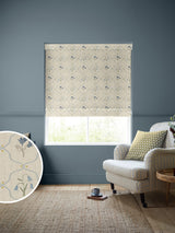 Next Emily Bond Margot Steel Blue Made to Measure Roman Blind- Buy online at McGrocer