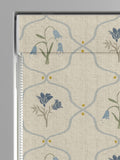 Emily Bond Roman blind steel blue Margot, imported from the UK