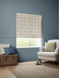 Emily Bond Roman blind steel blue Margot, imported from the UK