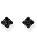 Thomas Sabo black floral stud earrings (British brand)