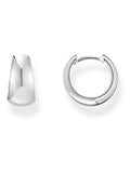 Thomas Sabo Silver Tone Trapezoidal Hoop Earrings