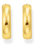 Thomas Sabo gold tone creoles chunky earrings (British brand)