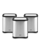 Next Good Food Set of 3 1.5 Litre Silver Storage Canisters- Buy online at McGrocer