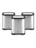 Good Food set of 3 silver storage canisters (British brand)
