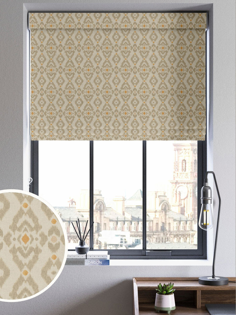 Alven Roman blind terracotta orange made to measure - British product
