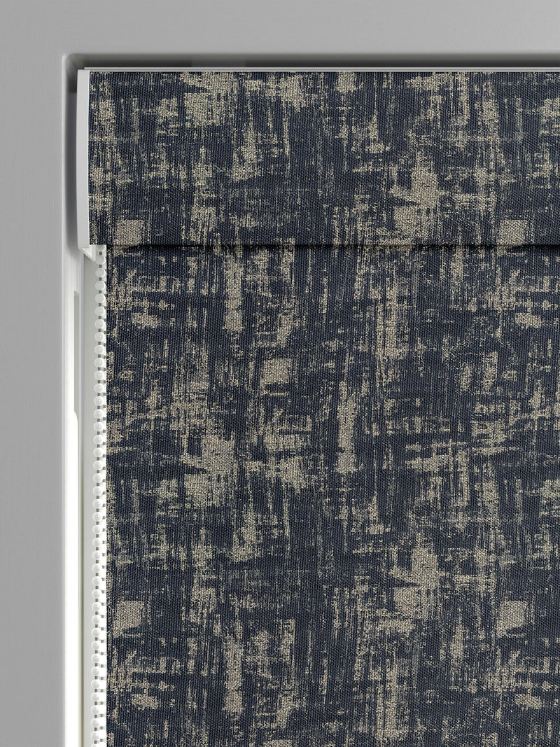 Indigo Blue Tero roman blind made to measure - British product