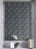 Indigo Blue Tero roman blind made to measure - British product