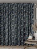 Tero indigo blue made to measure curtains (British brand)