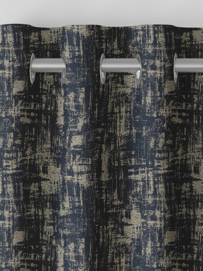 Tero indigo blue made to measure curtains (British brand)