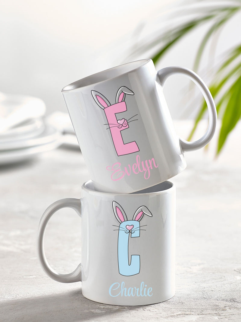 Ensemble mug et sous-verre initial personnalisé par Loveabode