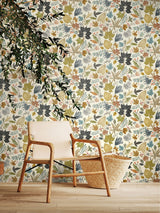 Next Ohpopsi Linen Fossil Lush Leaves Print Wallpaper- Buy online at McGrocer