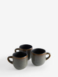 Hampton espresso mug set grey reactive glaze 4 piece - British product