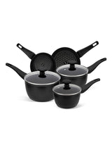 Next Prestige 5 Piece Black Thermosmart Non-Stick Induction Cookware Set- Buy online at McGrocer