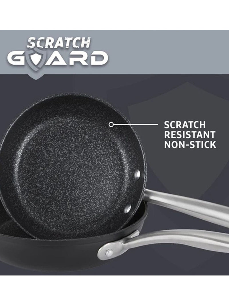 Prestige Black Scratch Guard 29cm stir fry pan, imported from the UK