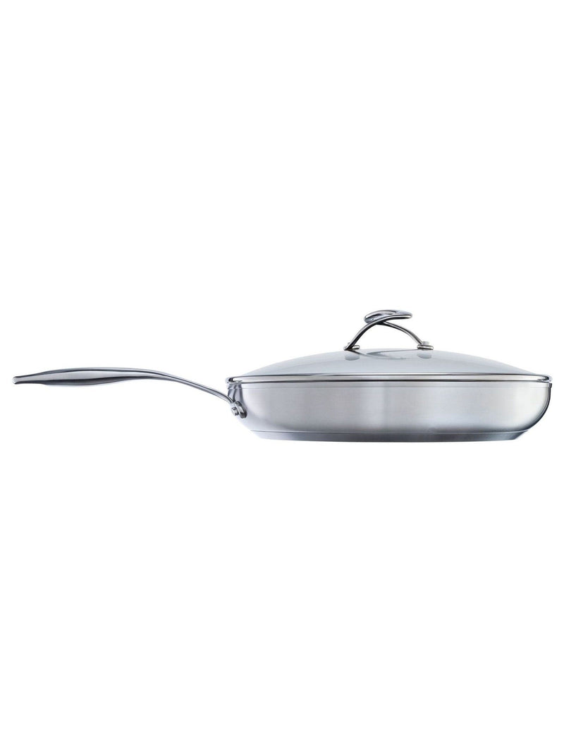 Circulon Silver S Series Steelshield sauté pan with glass lid and helper handle 30cm 4.7L - British product