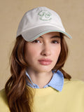 Joules Daley white cotton baseball cap, UK version