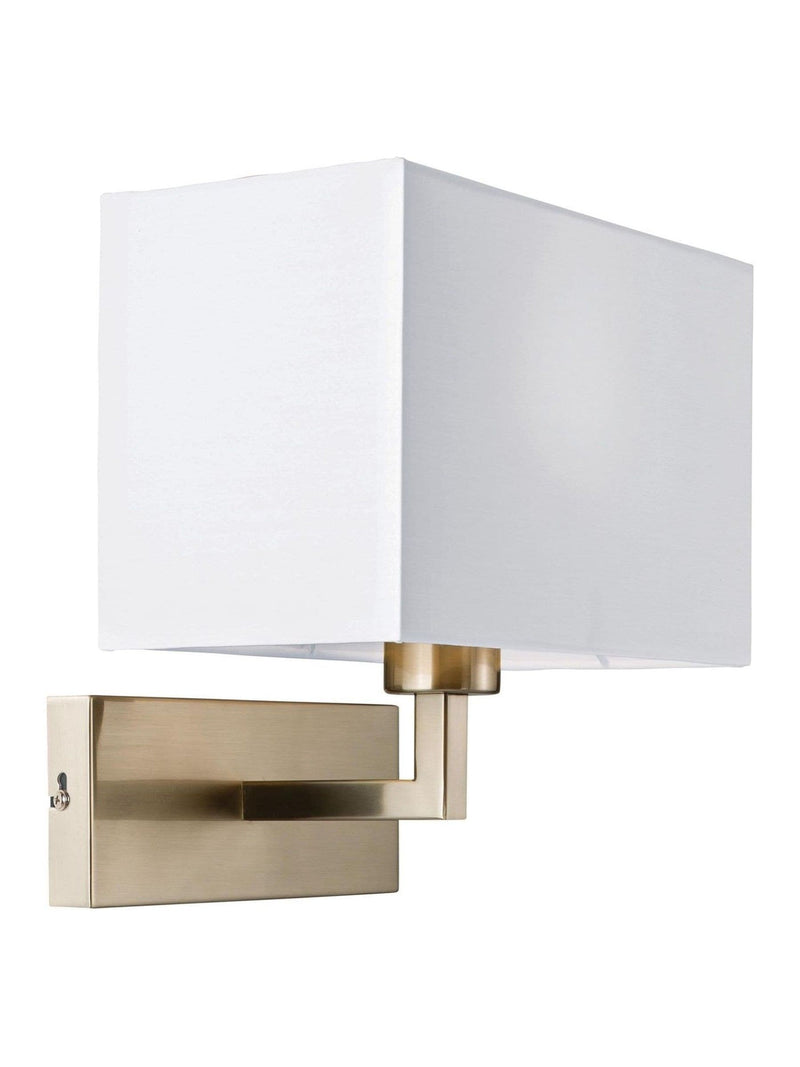 Gallery Home Silver Piccini wall light satin nickel, imported from the UK