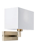 Gallery Home Silver Piccini wall light satin nickel, imported from the UK
