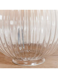 Gallery Home Korella table lamp clear ribbed glass base - British product