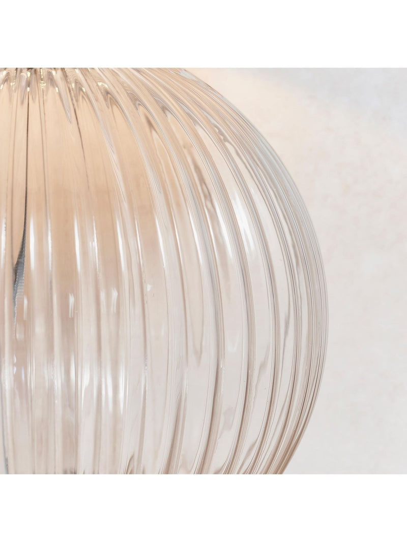 Gallery Home Korella table lamp clear ribbed glass base - British product