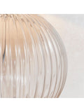 Gallery Home Korella table lamp clear ribbed glass base - British product
