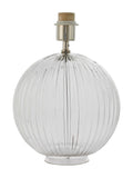 Gallery Home Korella table lamp clear ribbed glass base - British product