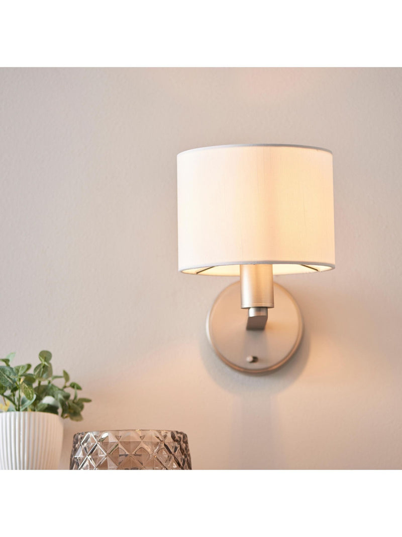 Gallery Home Silver Dalvin wall light, UK version