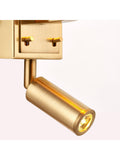 Gallery Home Harvey wall light brushed gold faux silk shade 285mm - British product