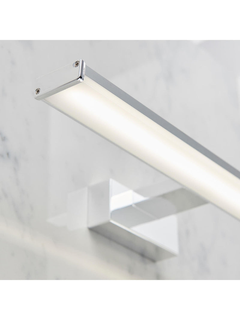 Gallery Home chrome axial wall light with integrated LED, UK version