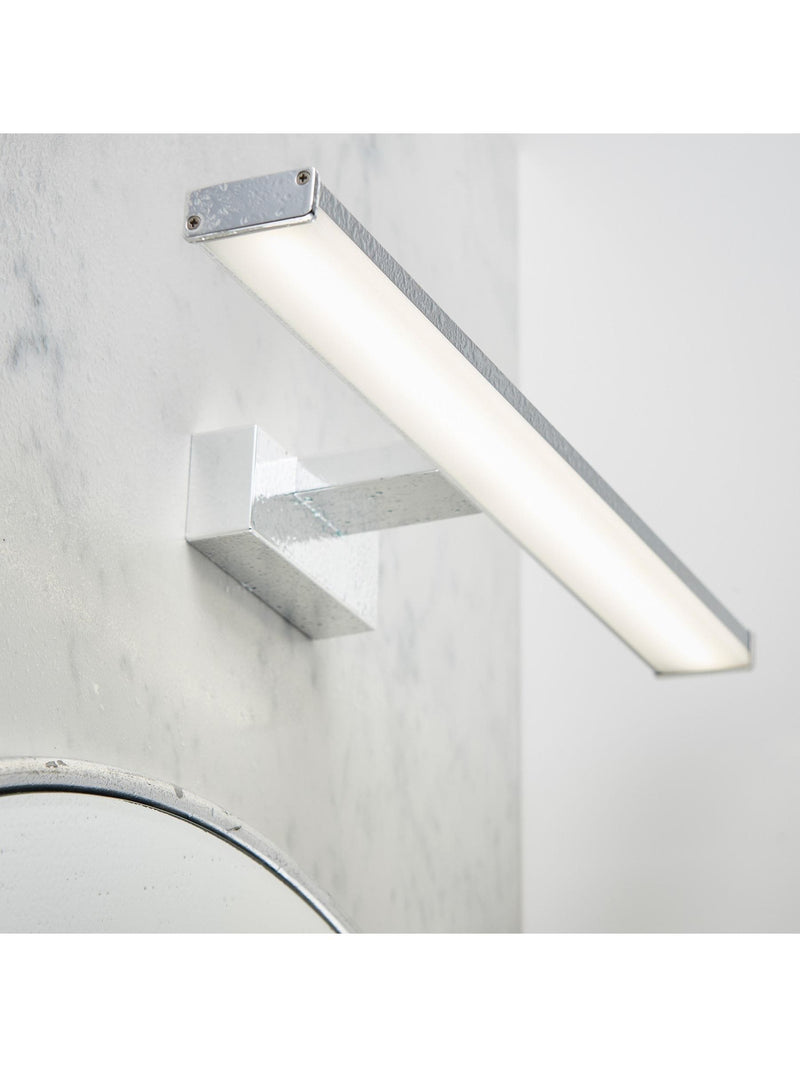 Gallery Home chrome axial wall light with integrated LED, UK version