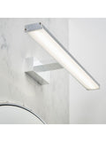 Gallery Home chrome axial wall light with integrated LED, UK version