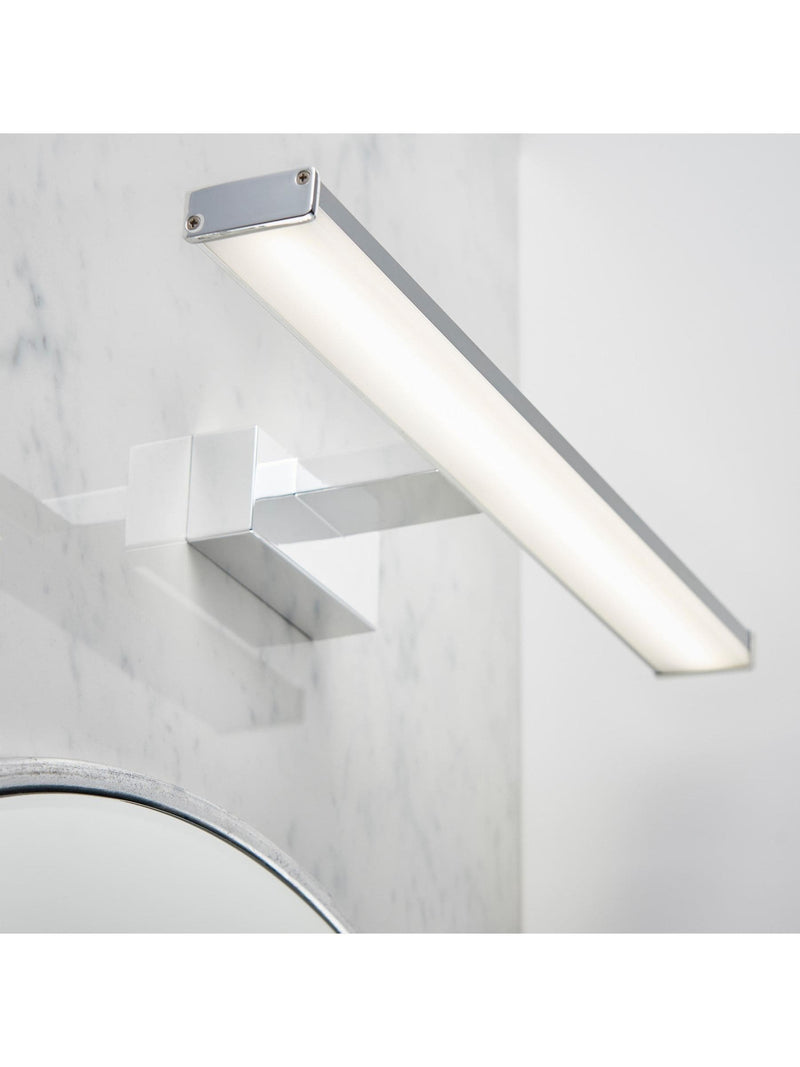 Gallery Home chrome axial wall light with integrated LED, UK version