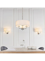 Next Gallery Home Silver Nixon Wall Light Bright Nickel- Buy online at McGrocer