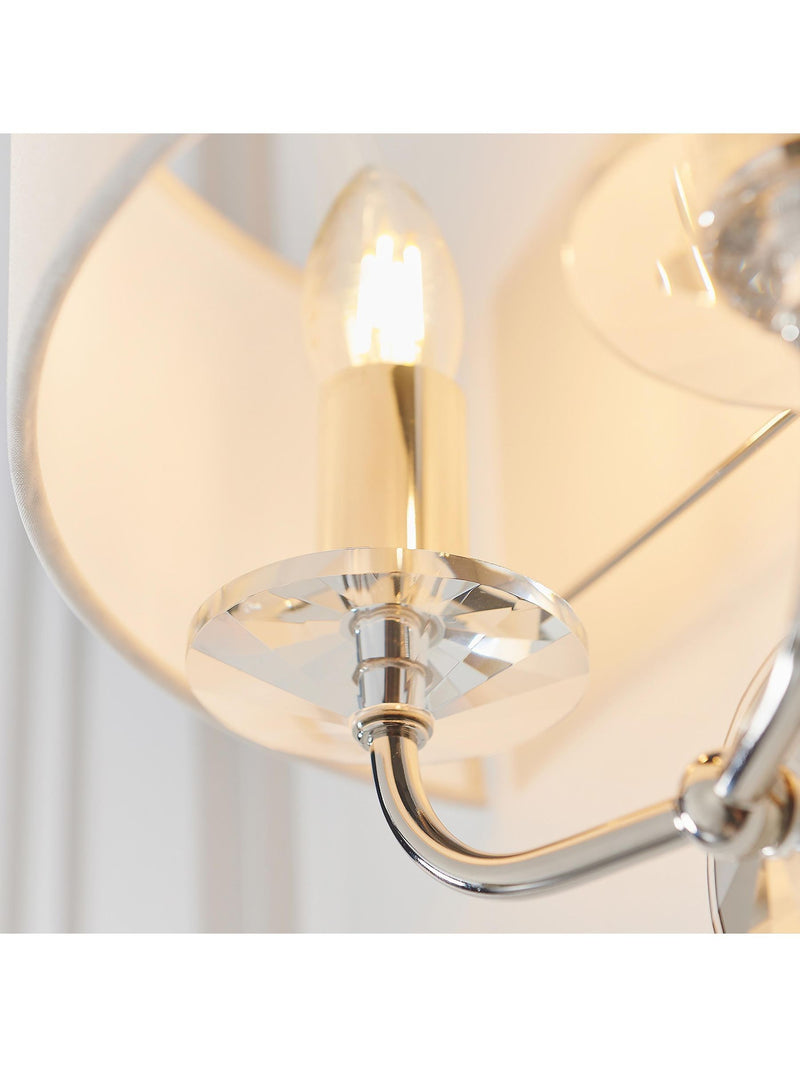 Gallery Home Silver Nixon wall light, imported from the UK
