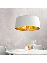 Next Gallery Home Brushed Gold Harvey Ceiling Pendant Light- Buy online at McGrocer