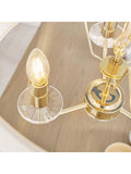 Gallery Home brushed brass 3-light pendant light British product