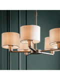 Gallery Home Dalvin matt nickel 5-light pendant (British brand)
